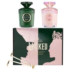 NEW Voluspa Wicked Green and Pink Bath & Body Set